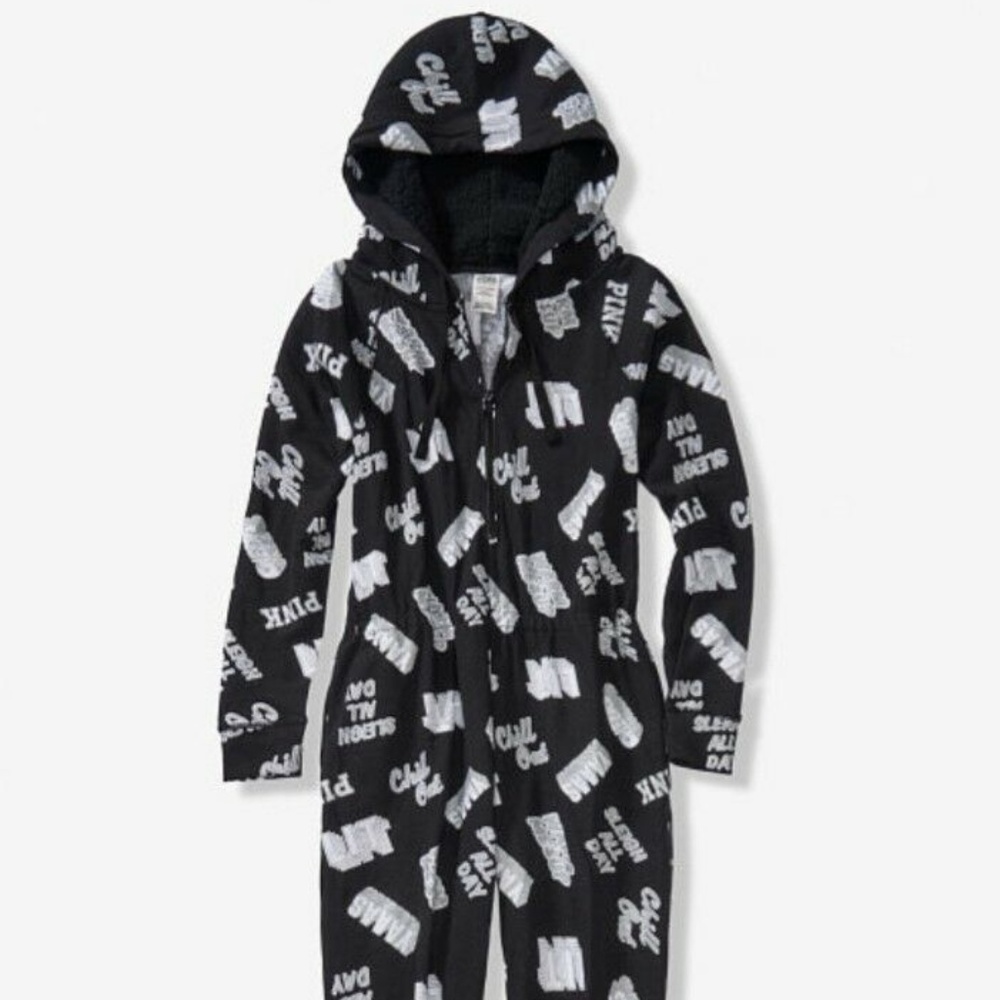 new VICTORIA'S SECRET PINK SHERPA onesie pj